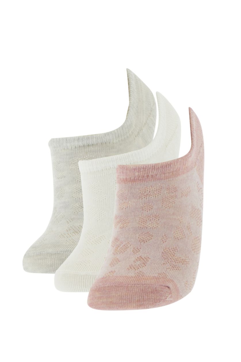 Әйелдерге Түрлі түсті Әйелдерге арналған қысқа мақта шұлық, 3 жұп