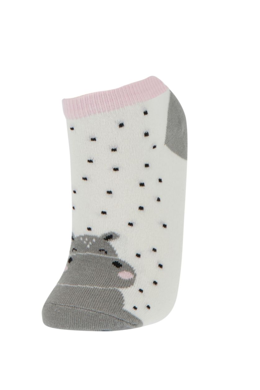 Kadın Karma Kadın 3'lü Pamuklu Patik Çorap