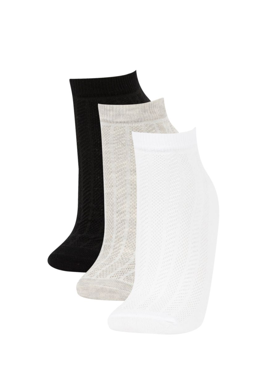 Women Karma 3 piece Cotton Short Socks