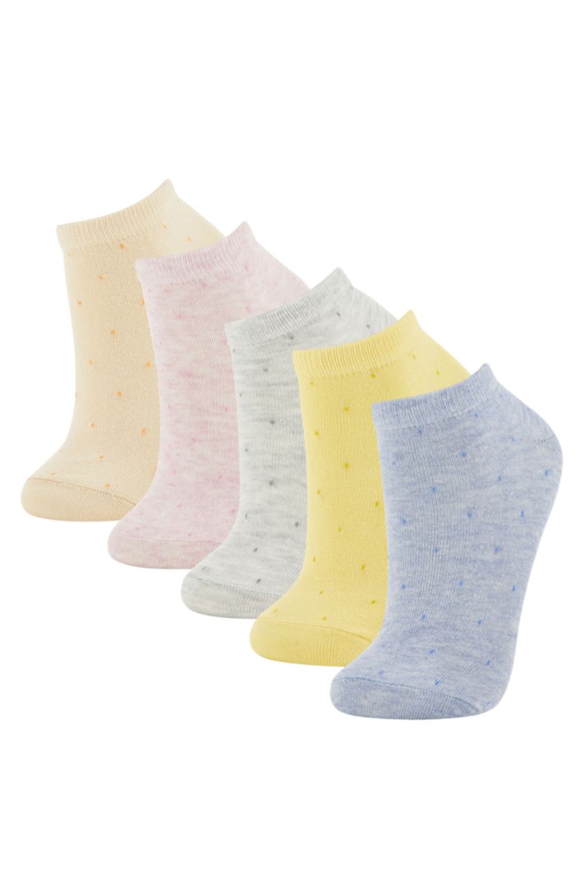 WOMAN MIXED 5 Piece Cotton Short Socks