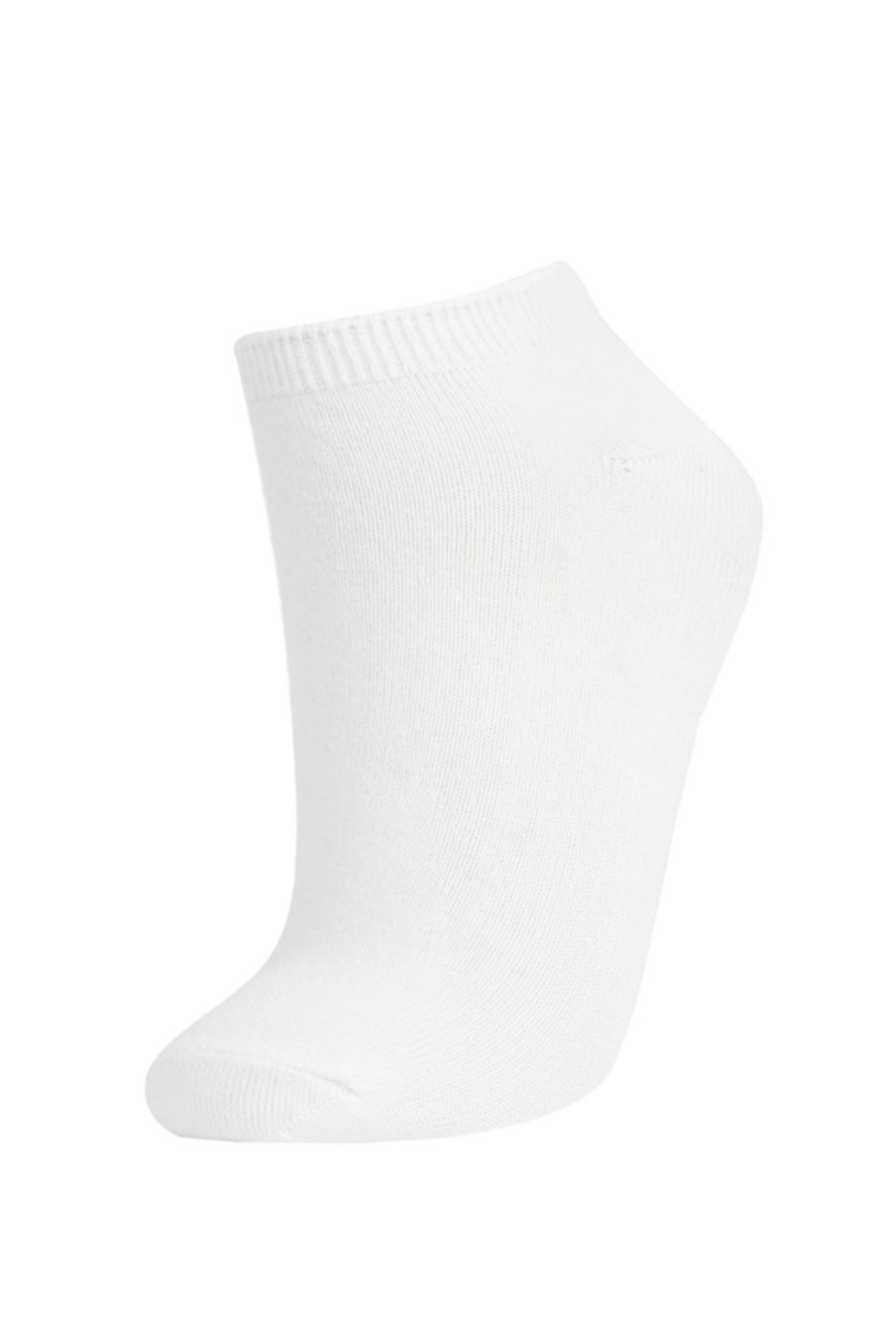 Women White Women's Cotton 7-Pack Short Socks