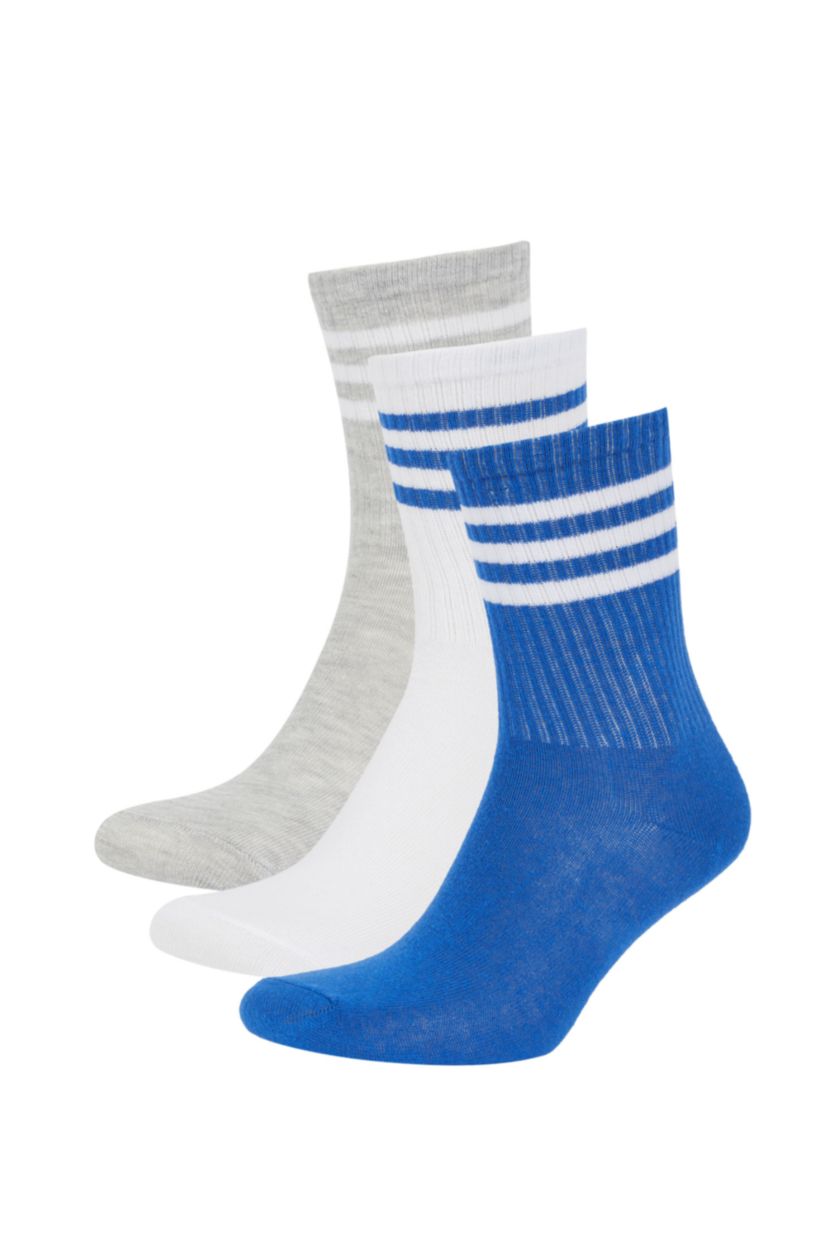 Kadın Karma 3'lü Pamuklu Uzun Çorap