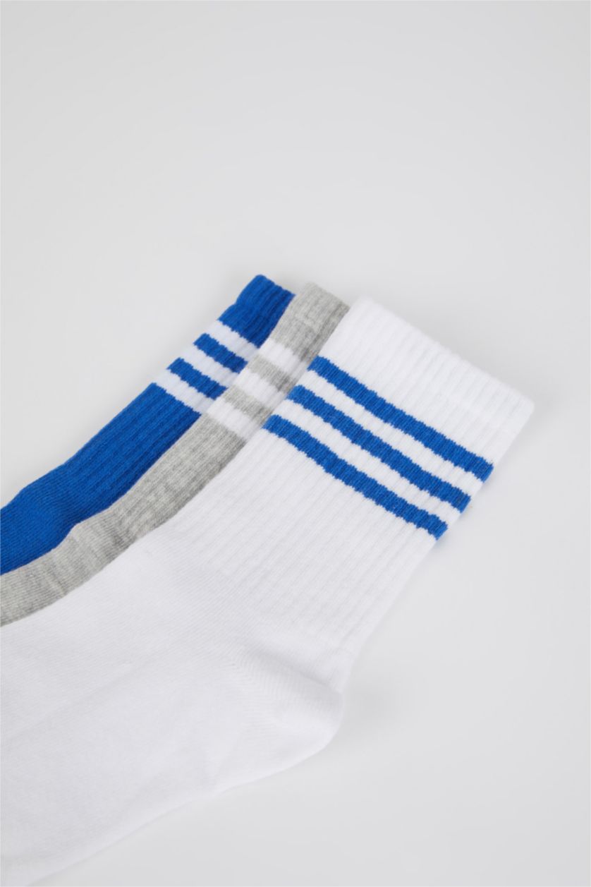 Kadın Karma 3'lü Pamuklu Uzun Çorap