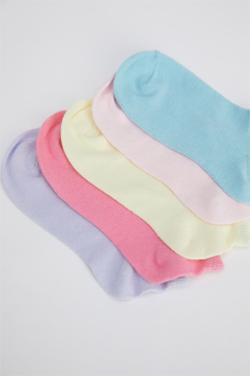 بنات Karma جوارب بناتي قطن قصير - 5 قطع