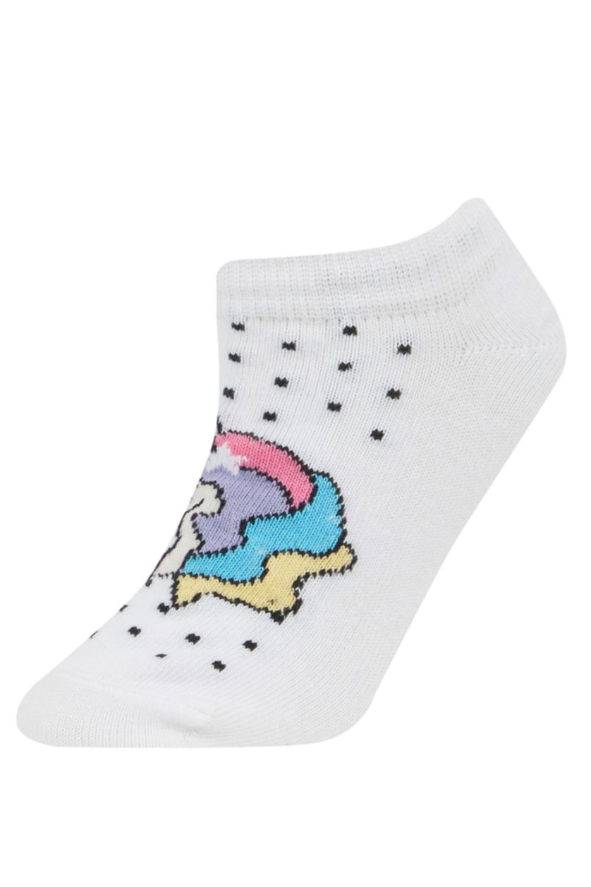 Kız Çocuk - Genç Kız Karma 5'li Pamuklu Patik Çorap Kız Çocuk