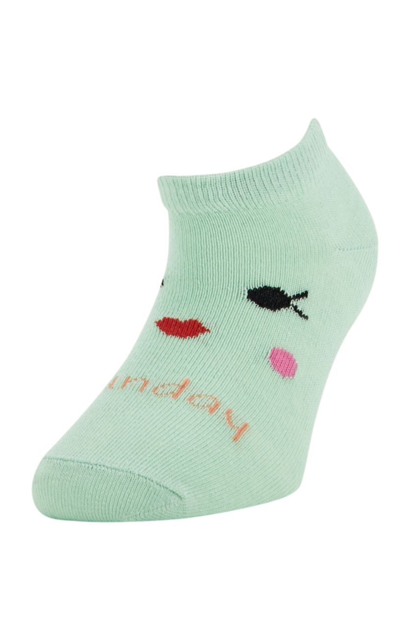 Kız Çocuk - Genç Kız Karma Kız Çocuk 7'li Pamuklu Patik Çorap