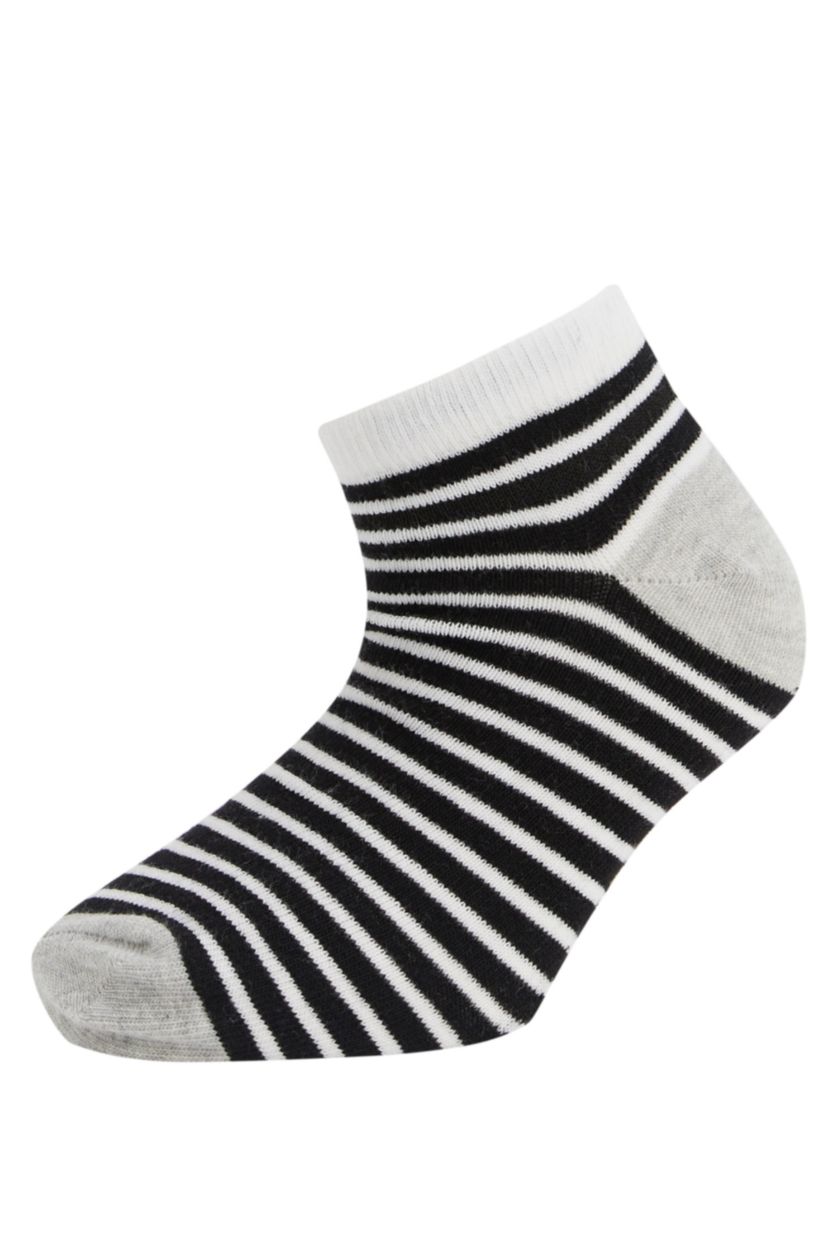 GIRLS & TEENS Grey Melange Girls' Cotton 7-Pack Short Socks