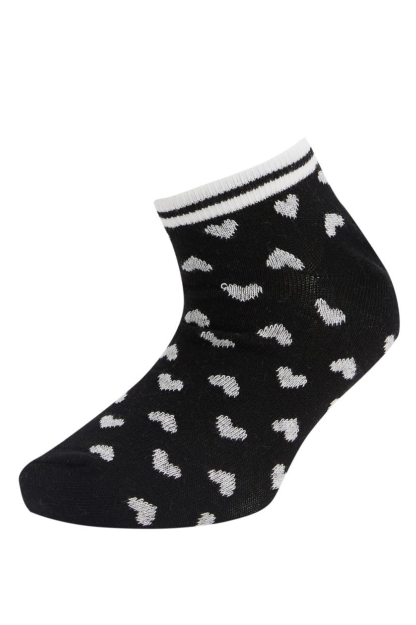 GIRLS & TEENS Grey Melange Girls' Cotton 7-Pack Short Socks