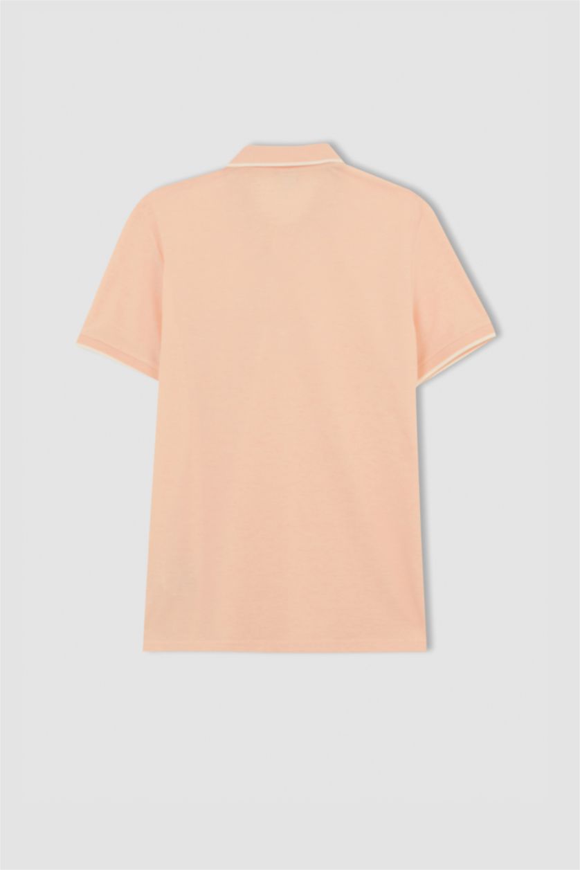 HOMME Bordeaux Polo Coupe Régulière Col Polo