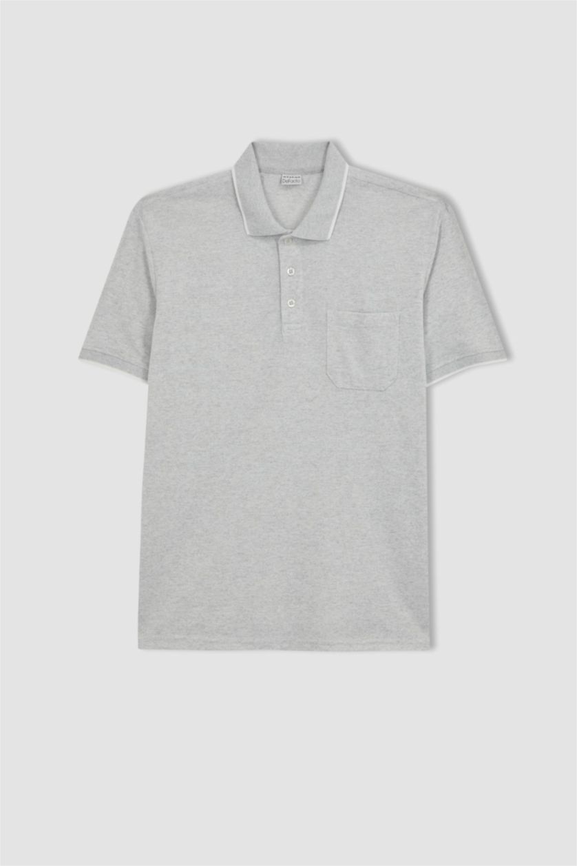 MAN Grey Melange Regular Fit Short Sleeve T-Shirt