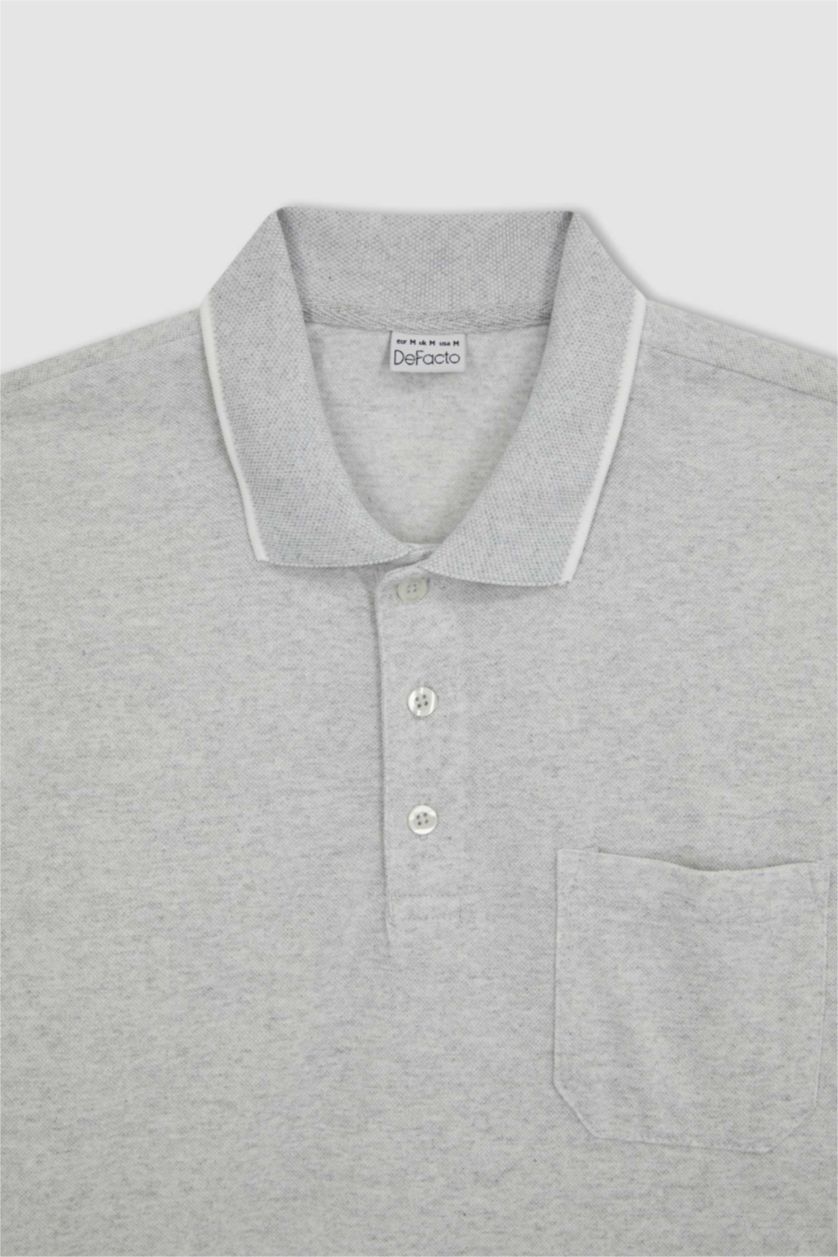 MAN Grey Melange Regular Fit Short Sleeve T-Shirt