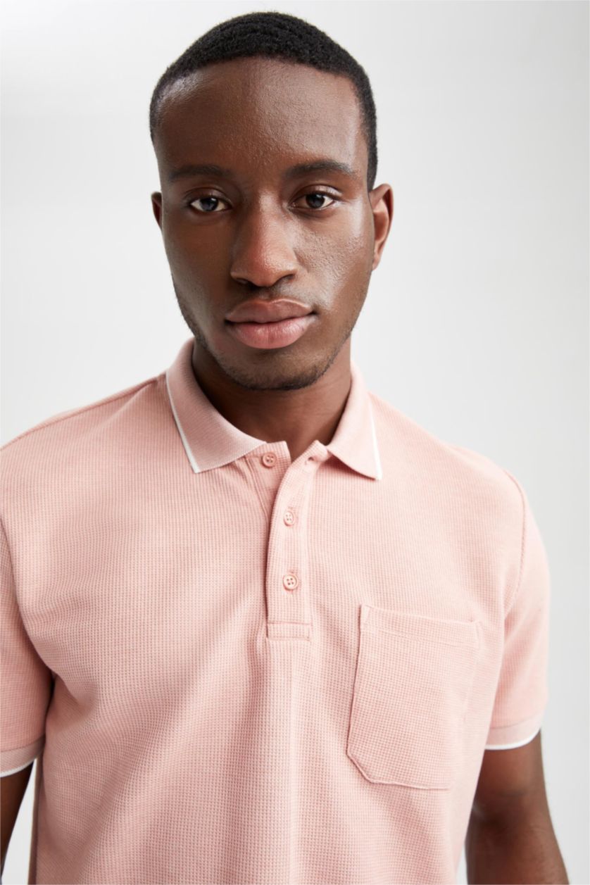 MAN Rose Regular Fit Short Sleeve Stripe Detail T-Shirt