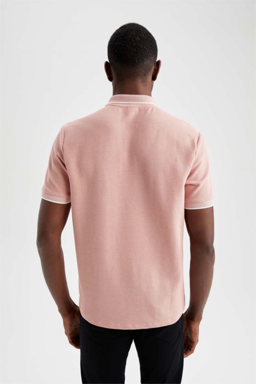 MAN Rose Regular Fit Short Sleeve Stripe Detail T-Shirt