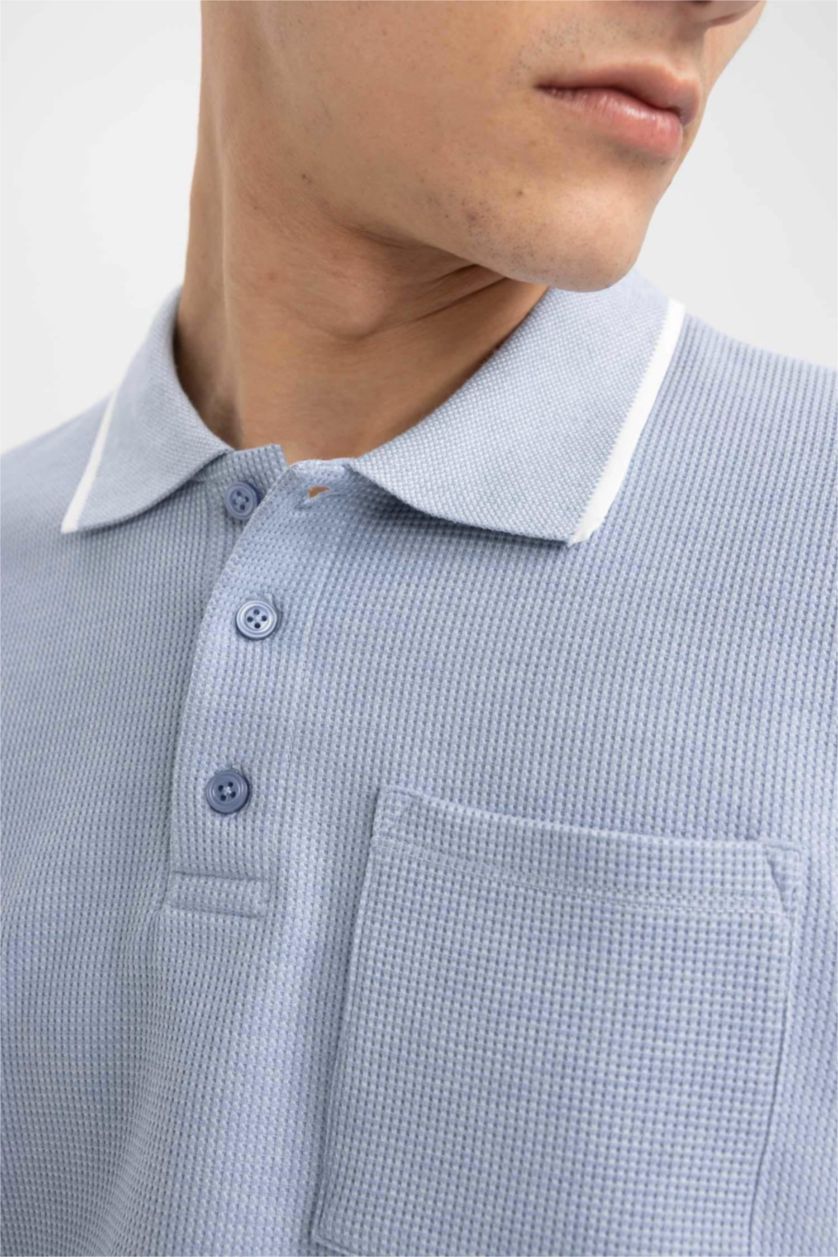 MAN Dark Blue Regular Fit Short Sleeve Polo T-Shirt