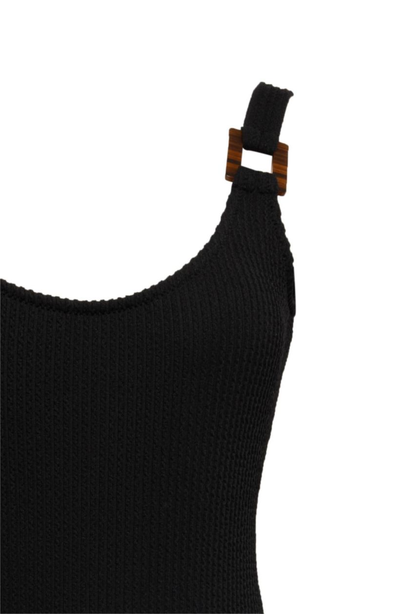 Woman Black Swimsuit