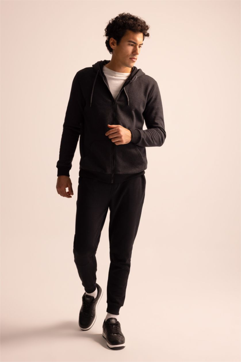 MAN Black Slim Fit Trousers