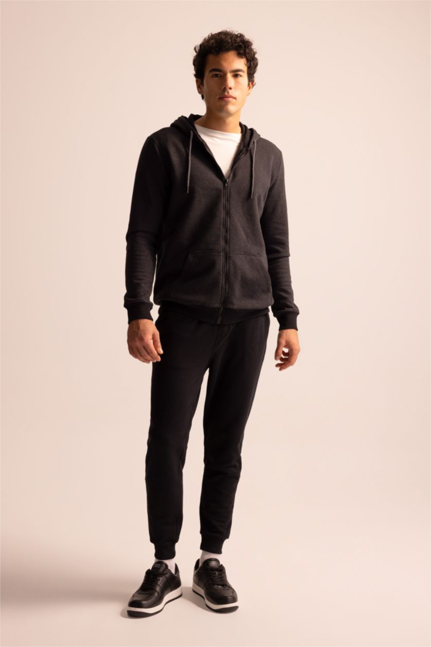 MAN Black Slim Fit Trousers