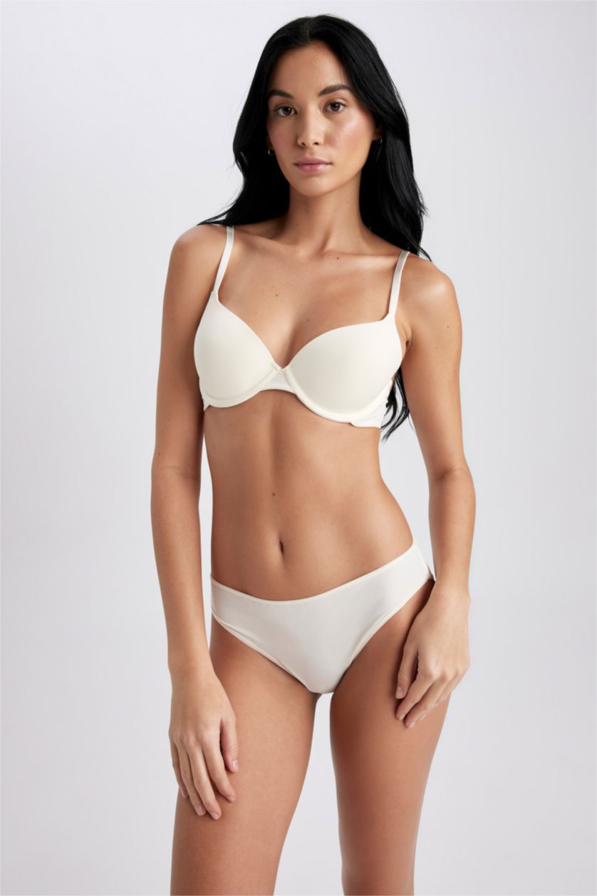 حريمي اوف وايت حمالة صدر برا تي شيرت بدون حشو من Fall In Love