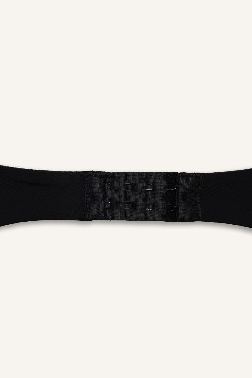 نساء أسود حمالة صدر برا تيشيرت مبطن