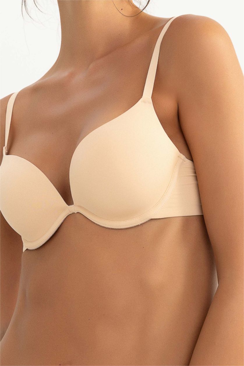 Kadın Bej Ekstra Dolgulu Full Push Up Bra