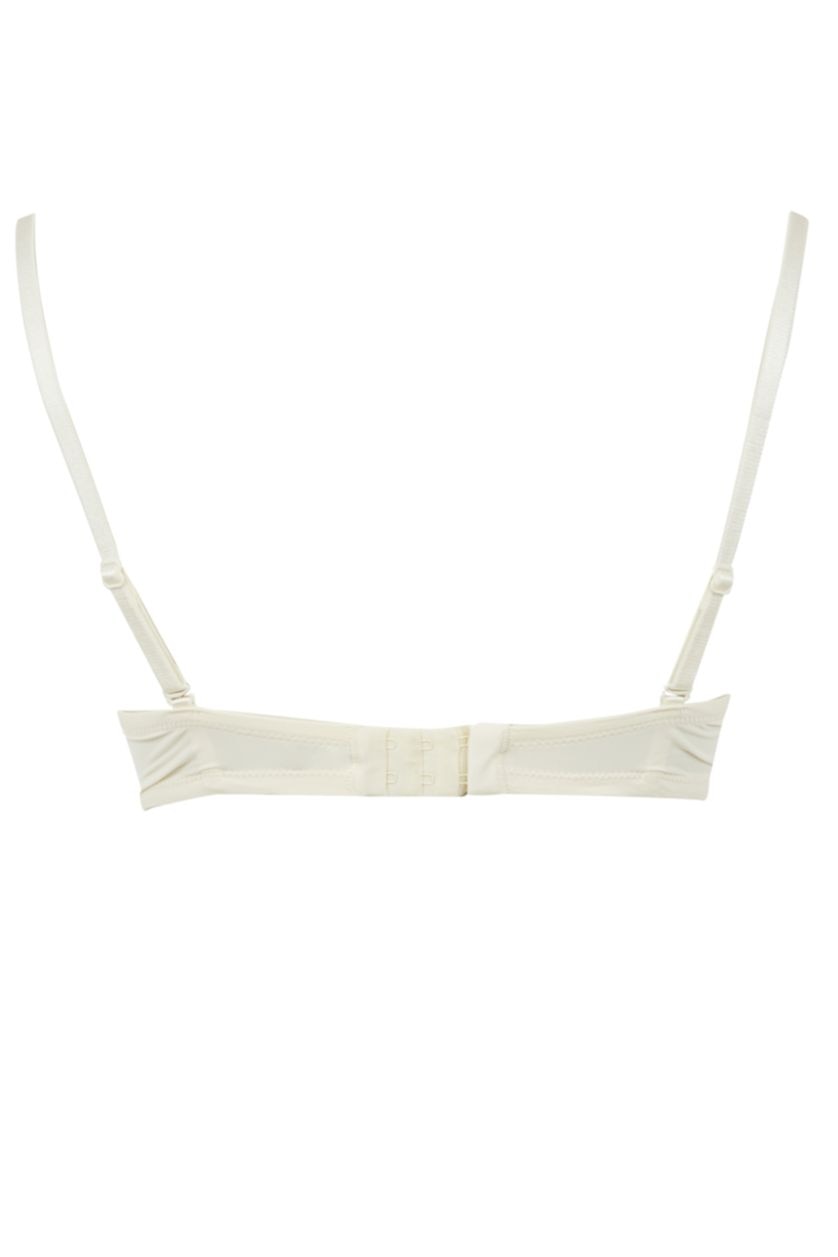 FEMME Blanc Soutien-gorge non rembourré Fall In Love Micro sans bretelles à bretelles amovibles