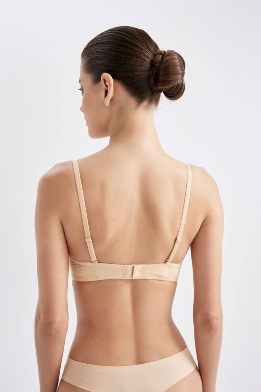 WOMAN Beige Fall in Love Empty Cup Unpadded Strapless Micro Bra