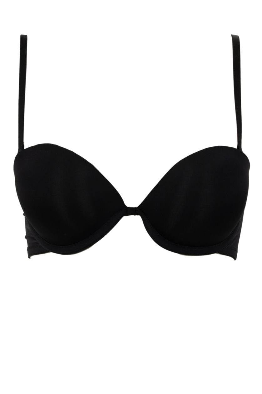 FEMME Noir Soutien-gorge extra rembourré Maximizer sans bretelles Micro