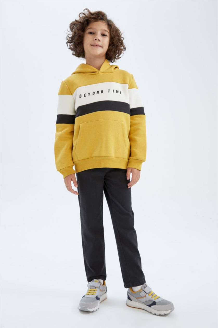 BOYS & TEENS Dark Anthracite Boy Gabardine Trousers