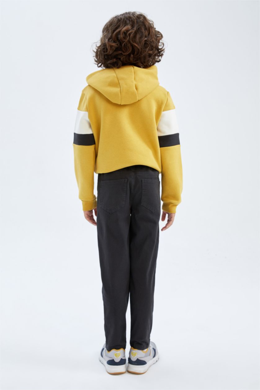 BOYS & TEENS Dark Anthracite Boy Gabardine Trousers