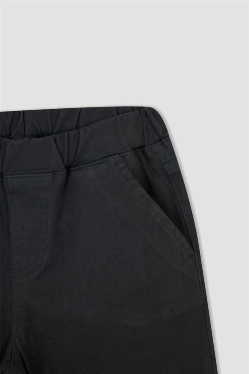 BOYS & TEENS Dark Anthracite Boy Gabardine Trousers