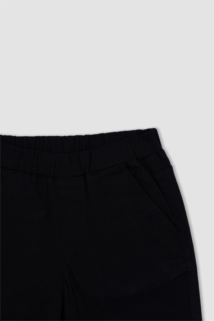 BOYS & TEENS Black Boy Black Gabardine School Trousers