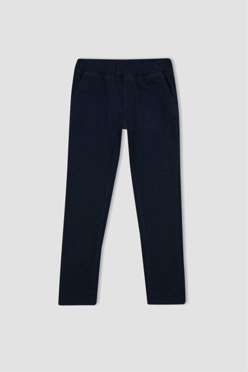 BOYS & TEENS NAVY Boy Navy Blue Gabardine School Trousers