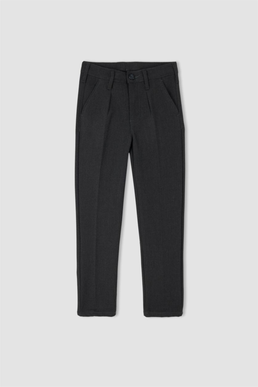 Erkek Çocuk - Genç Erkek Koyu Antrasit Erkek Çocuk Antrasit Okul Pantolonu