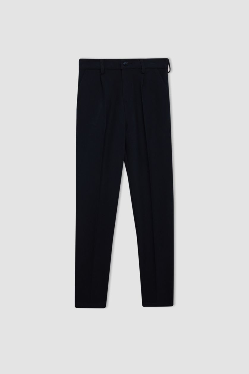 BOYS & TEENS NAVY Boy Straight Leg Black School Pants