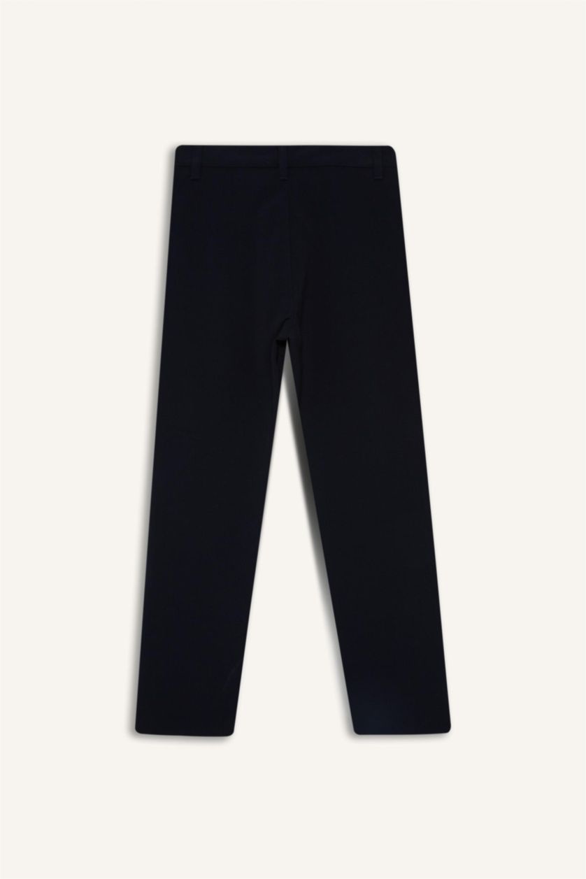 Erkek Çocuk - Genç Erkek Lacivert Okula Dönüş Regular Fıt Düz Paça Pantolon Erkek Çocuk