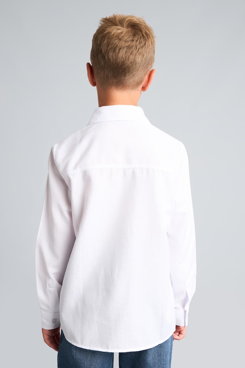 BOYS & TEENS White Boy Regular Fit Oxford White Shirt