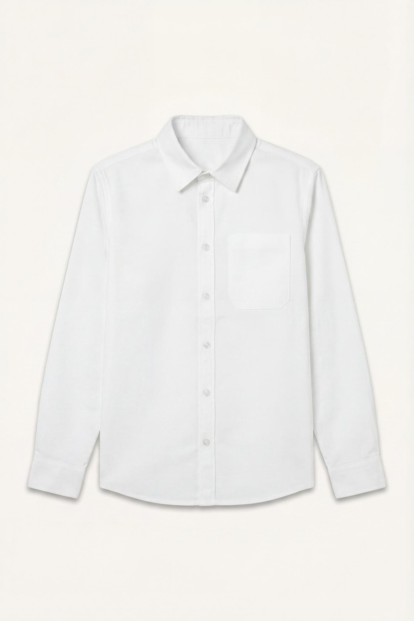 BOYS & TEENS White Boy Regular Fit Oxford White Shirt