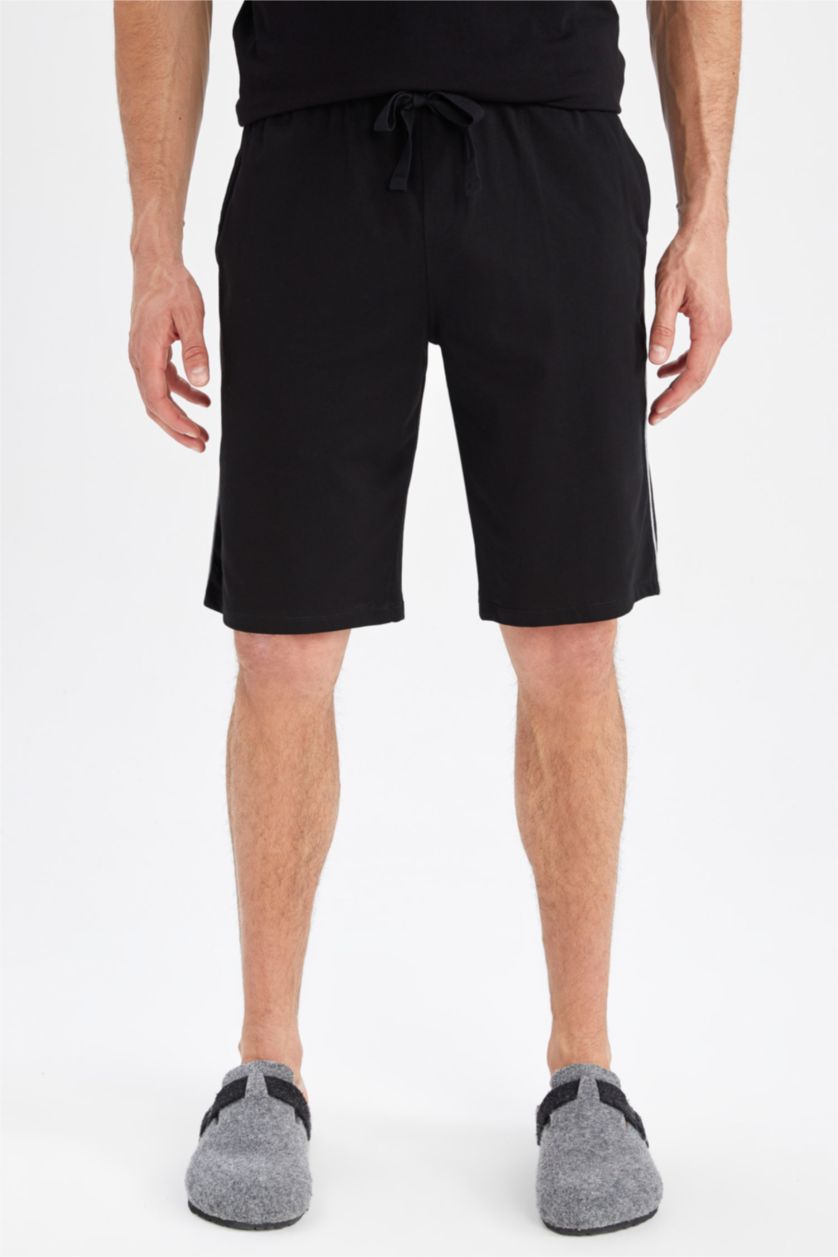 Erkek Siyah Regular Fıt Alt