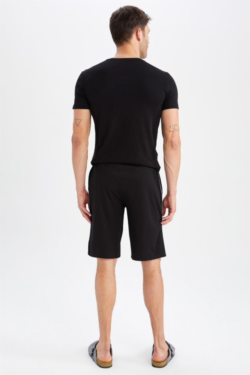 Erkek Siyah Regular Fıt Alt