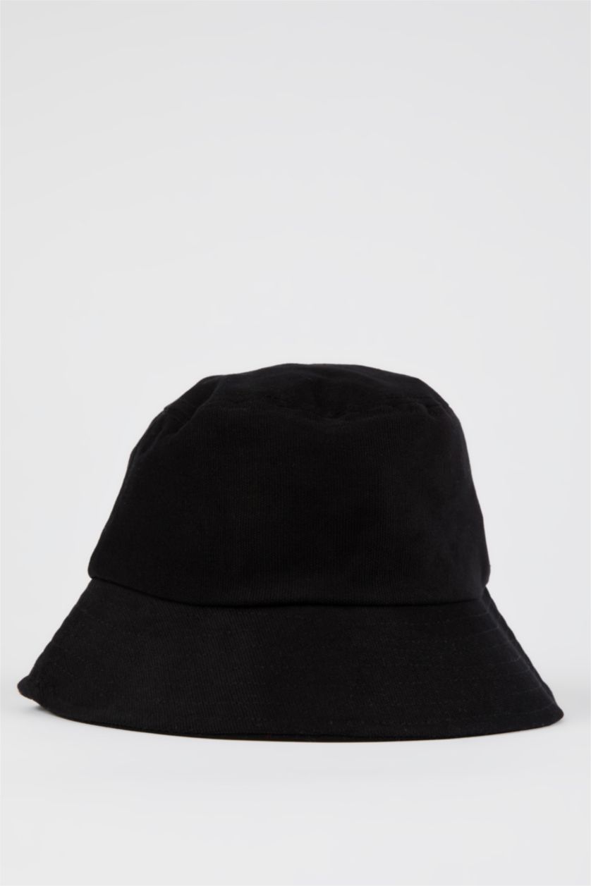 رجالي أسود قبعة دلو رجالي قطن تطريز