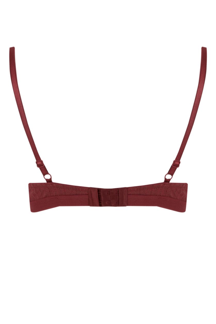 WOMAN Bordeaux Melange Fall in Love With Lace Maximiser Bra