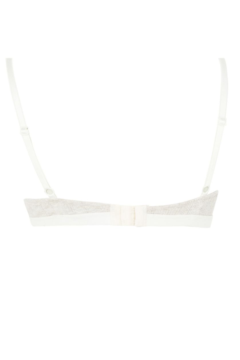 Kadın Ekru Melanj Ekstra Dolgulu Full Push Up