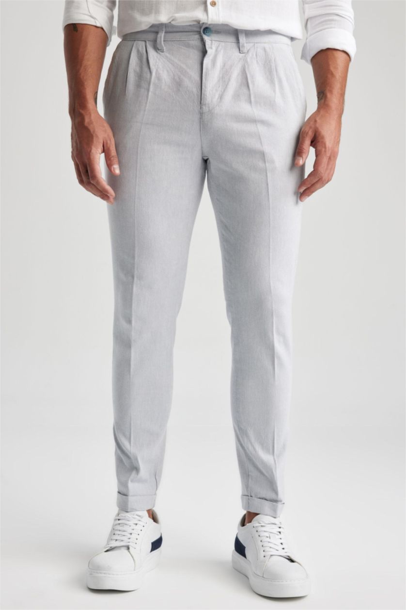 رجال أزرق بنطلون كروب قطن