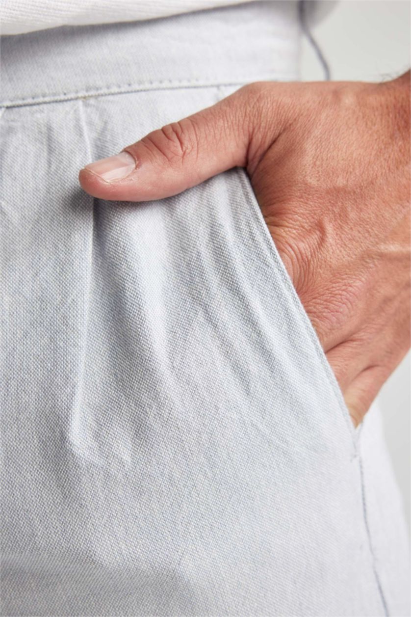 رجال أزرق بنطلون كروب قطن