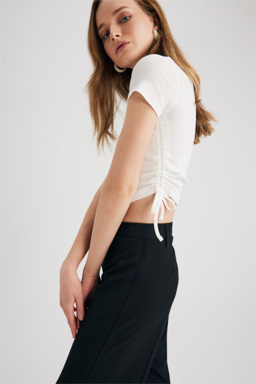 نساء اوف وايت Slim Fit Camisole Short Sleeve T-Shirt