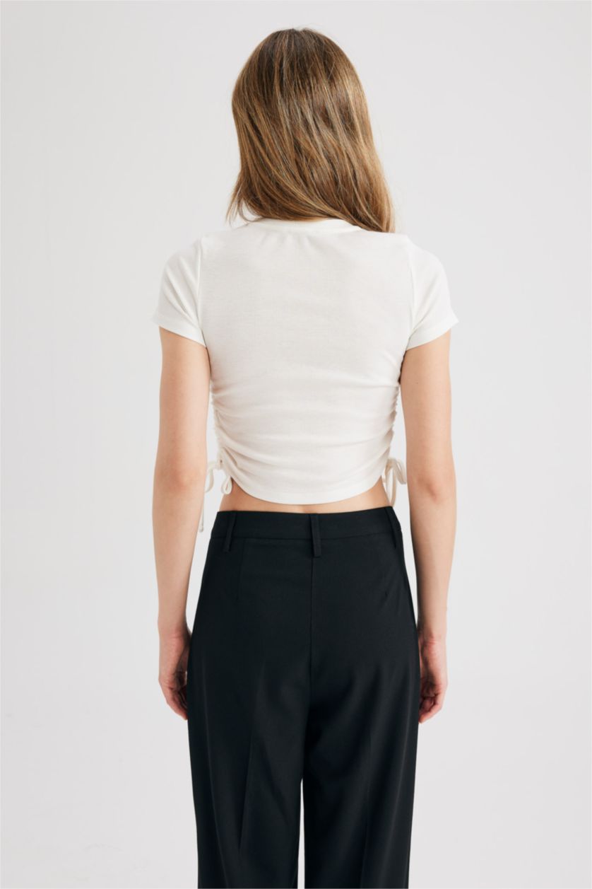 نساء اوف وايت Slim Fit Camisole Short Sleeve T-Shirt