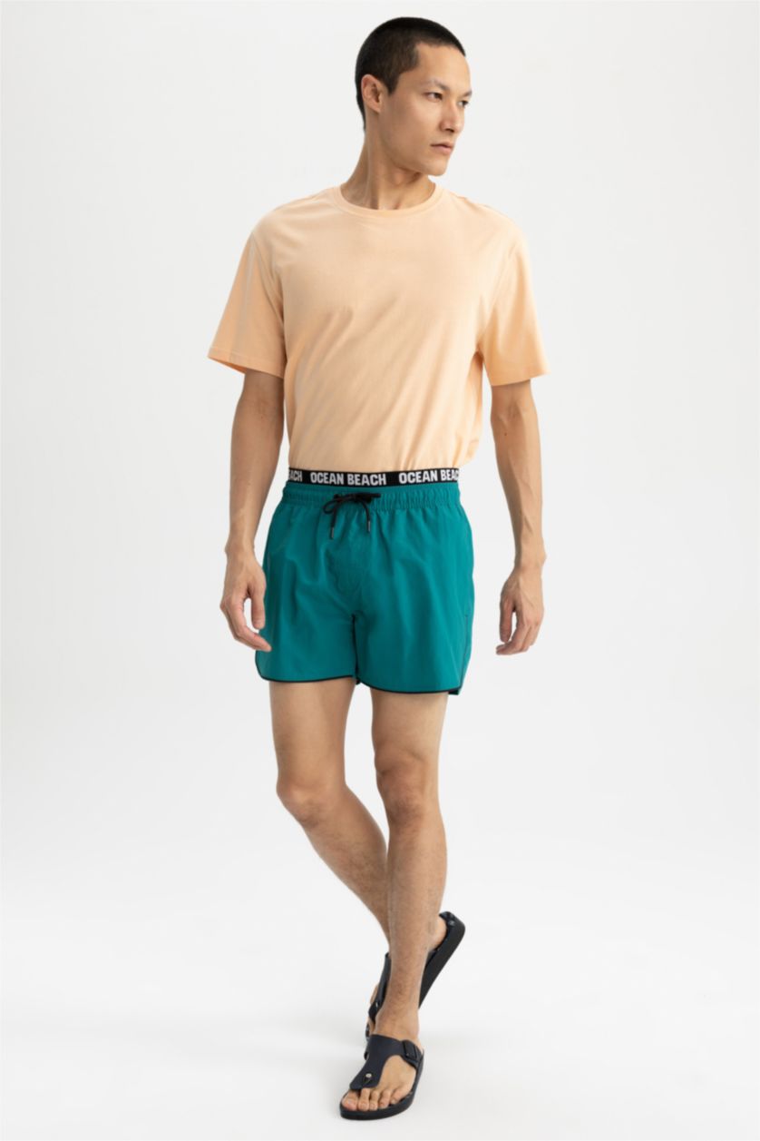 Мужчины Темно-зеленый Плавательные шорты Andy