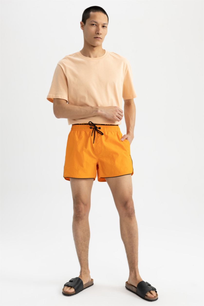 Мужчины Оранжевый Плавки Andy с принтом