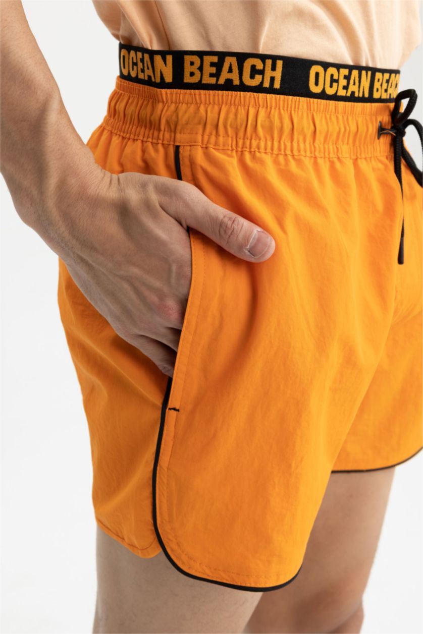 Мужчины Оранжевый Плавки Andy с принтом