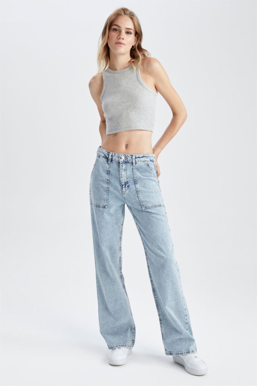 Женщины Серый меланж Кроп-топ